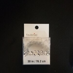 3 Different Style Recollections Silver Gem Embellishment Roll